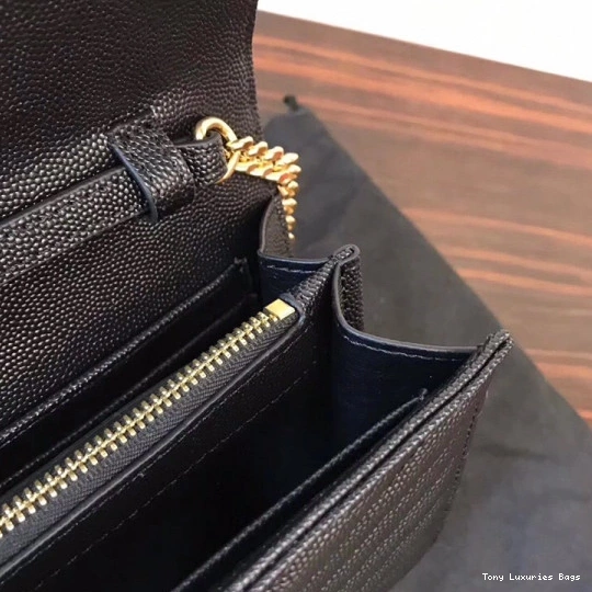 Tony Luxuries MATELASSÉ YSL WALLET CHAIN CASSANDRE 0710